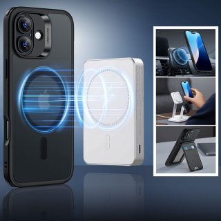 Esr Classic Hybrid Halolock Magsafe & Tempered Glass Iphone 16 Frosted Black