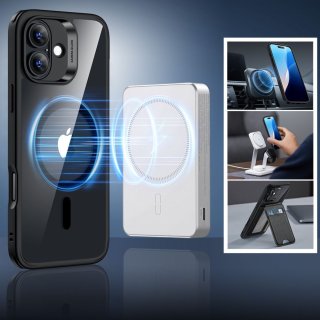 Esr Classic Hybrid Halolock Magsafe & Tempered Glass Iphone 16 Clear/Black