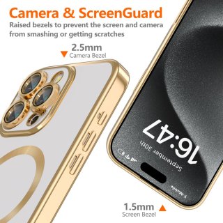 Tech-Protect Magflex Magsafe Iphone 16 PRO Shiny Gold