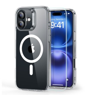 Esr Classic Hybrid Halolock Magsafe & Tempered Glass Iphone 16 PLUS Clear