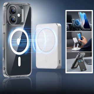 Esr Classic Hybrid Halolock Magsafe & Tempered Glass Iphone 16 PLUS Clear