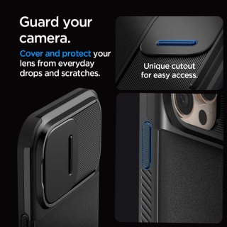 SPIGEN Optik Armor Mag Magsafe Iphone 16 PRO MAX Black