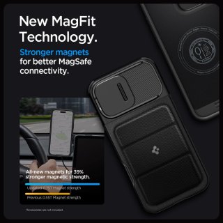 SPIGEN Optik Armor Mag Magsafe Iphone 16 PRO MAX Black