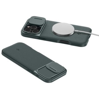 SPIGEN Optik Armor Mag Magsafe Iphone 16 PRO MAX Abyss Green