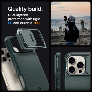 SPIGEN Optik Armor Mag Magsafe Iphone 16 PRO MAX Abyss Green
