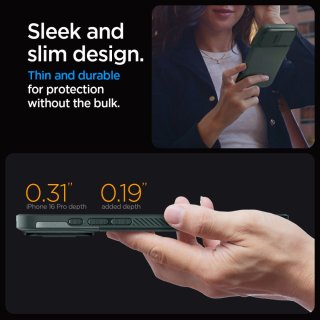 SPIGEN Optik Armor Mag Magsafe Iphone 16 PRO MAX Abyss Green