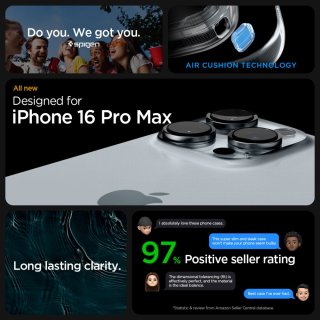 SPIGEN ULTRA Hybrid Iphone 16 PRO MAX Matte Black