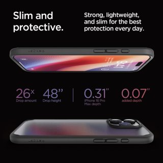 SPIGEN ULTRA Hybrid Iphone 16 PRO MAX Frost Black