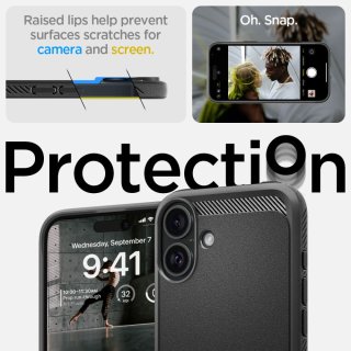 SPIGEN Rugged Armor Mag Magsafe Iphone 16 PLUS Matte Black