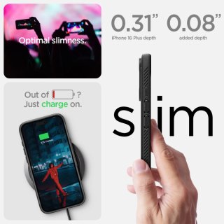 SPIGEN Rugged Armor Mag Magsafe Iphone 16 PLUS Matte Black