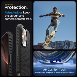 SPIGEN Liquid AIR Iphone 16 PRO Matte Black