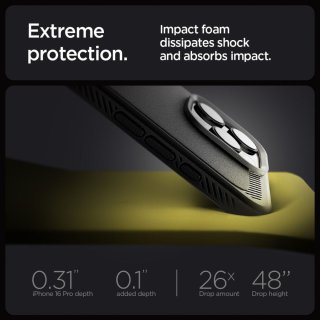 SPIGEN Rugged Armor Mag Magsafe Iphone 16 PRO Matte Black