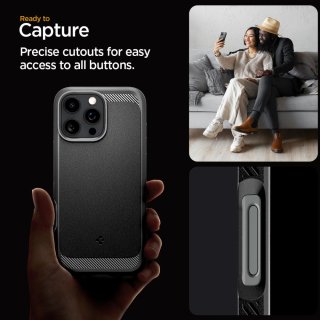 SPIGEN Rugged Armor Mag Magsafe Iphone 16 PRO Matte Black