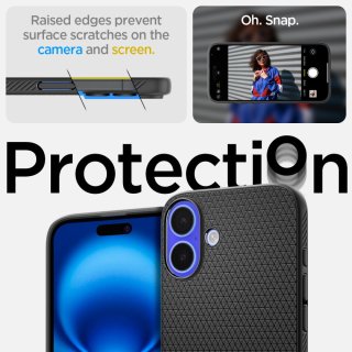 SPIGEN Liquid AIR Iphone 16 Matte Black