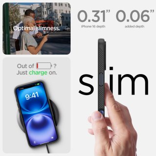 SPIGEN Liquid AIR Iphone 16 Matte Black
