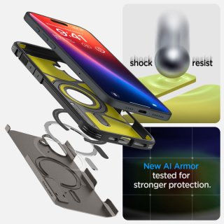 SPIGEN Tough Armor Mag Magsafe Iphone 16 Gunmetal