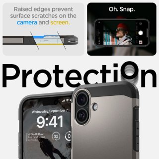SPIGEN Tough Armor Mag Magsafe Iphone 16 Gunmetal