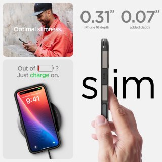 SPIGEN Tough Armor Mag Magsafe Iphone 16 Gunmetal