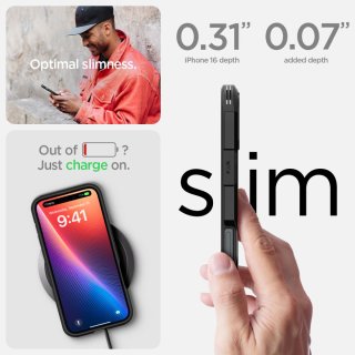 SPIGEN Tough Armor Mag Magsafe Iphone 16 Black