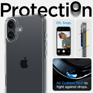 SPIGEN ULTRA Hybrid Iphone 16 Crystal Clear