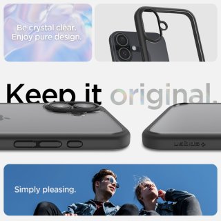 SPIGEN ULTRA Hybrid Iphone 16 Matte Black