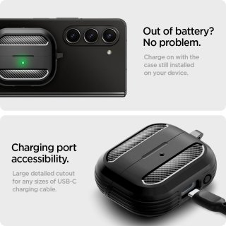 SPIGEN Rugged Armor Samsung Galaxy Buds 3 / 3 PRO Matte Black