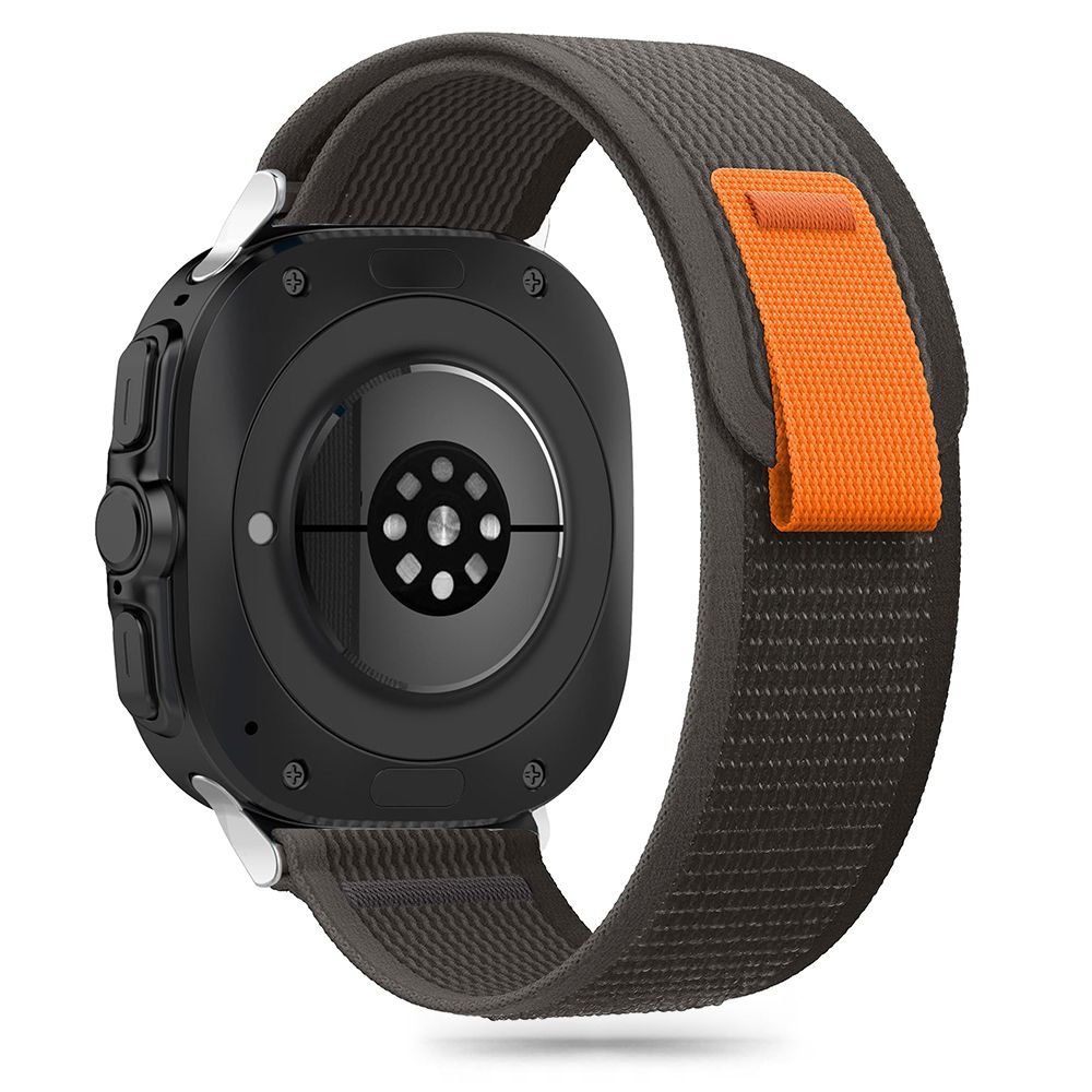 Tech-Protect Nylon Samsung Galaxy Watch ULTRA 2024 / 2025 (47 MM) Black/Orange