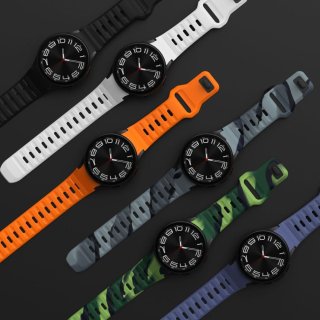 Tech-Protect Silicone Line Samsung Galaxy Watch 4 / 5 / 5 PRO / 6 / 7 / Fe Black