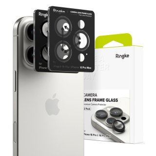 Oslona Aparatu Ringke Camera Frame Protector 2-Pack Iphone 16 PRO / 16 PRO MAX Black