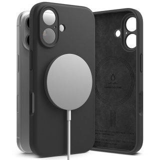 Ringke Silicone Magnetic Magsafe Iphone 16 Black