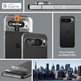 Osłona Aparatu SPIGEN Optik.Tr ”Ez Fit” Camera Protector 2-Pack Google Pixel 9 PRO Crystal Clear