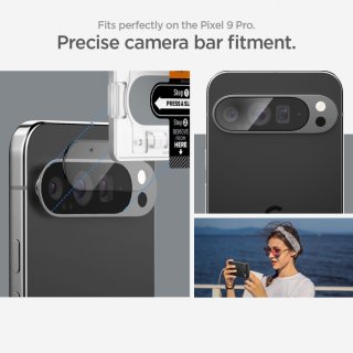 Osłona Aparatu SPIGEN Optik.Tr ”Ez Fit” Camera Protector 2-Pack Google Pixel 9 PRO Crystal Clear