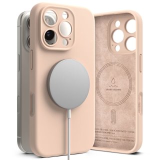 Ringke Silicone Magnetic Magsafe Iphone 16 PRO MAX Pink Sand