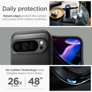 SPIGEN Rugged Armor Google Pixel 9 PRO XL Matte Black