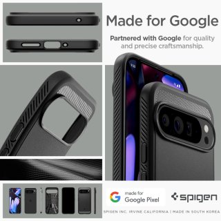 SPIGEN Rugged Armor Google Pixel 9 PRO XL Matte Black