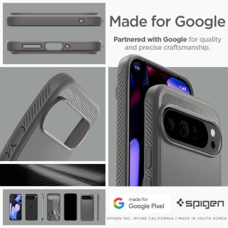 SPIGEN Rugged Armor Google Pixel 9 PRO XL Marble Grey