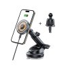 Tech-Protect Mm15w-V5 Magnetic Magsafe Dashboard & Vent Car Mount Wireless Charger 15W Black/Interior