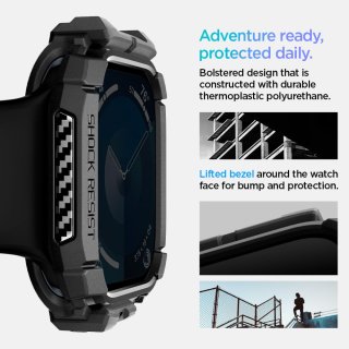SPIGEN Rugged Armor Apple Watch 10 (46 MM) Matte Black