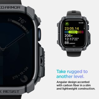 SPIGEN Rugged Armor Apple Watch 10 (46 MM) Dark Grey