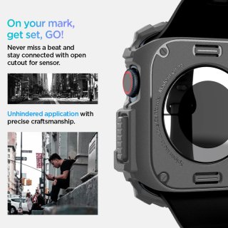 SPIGEN Rugged Armor Apple Watch 10 (46 MM) Dark Grey