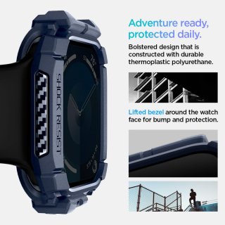 SPIGEN Rugged Armor Apple Watch 10 (46 MM) Navy Blue