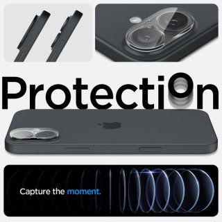 Osłona Aparatu SPIGEN Optik Glas.Tr Camera Protector 2-Pack Iphone 16 / 16 PLUS Crystal Clear