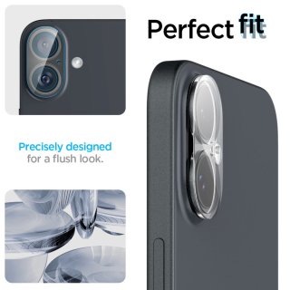 Osłona Aparatu SPIGEN Optik Glas.Tr Camera Protector 2-Pack Iphone 16 / 16 PLUS Crystal Clear