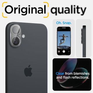 Osłona Aparatu SPIGEN Optik Glas.Tr Camera Protector 2-Pack Iphone 16 / 16 PLUS Crystal Clear