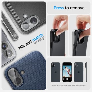 Osłona Aparatu SPIGEN Optik Glas.Tr Camera Protector 2-Pack Iphone 16 / 16 PLUS Crystal Clear