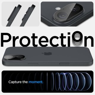 Osłona Aparatu SPIGEN Optik Glas.Tr Camera Protector 2-Pack Iphone 16 / 16 PLUS Black