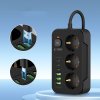 Tech-Protect Pc3x6 Power Strip 3 USB & 3 Type-C & 3 Socket 200Cm Black