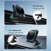 Esr Halolock Cryoboost Magnetic Magsafe Dashboard & Vent Car Mount Wireless Charger Qi2 15W Frosted Onyx