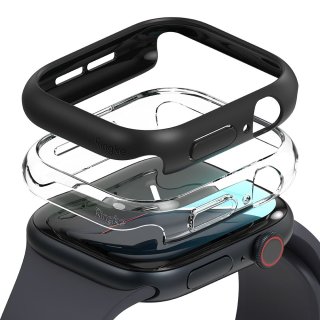 Ringke Slim 2-Pack Apple Watch 10 (46 MM) Clear & Matte Black