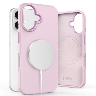 Tech-Protect Silicone Pure Magsafe Iphone 16 Pink Pearl